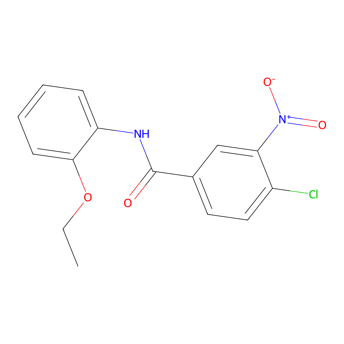 4-chloro-N-(2-ethoxyphenyl)-3-nitrobenzamide molecular structure, CAS 328258-54-4