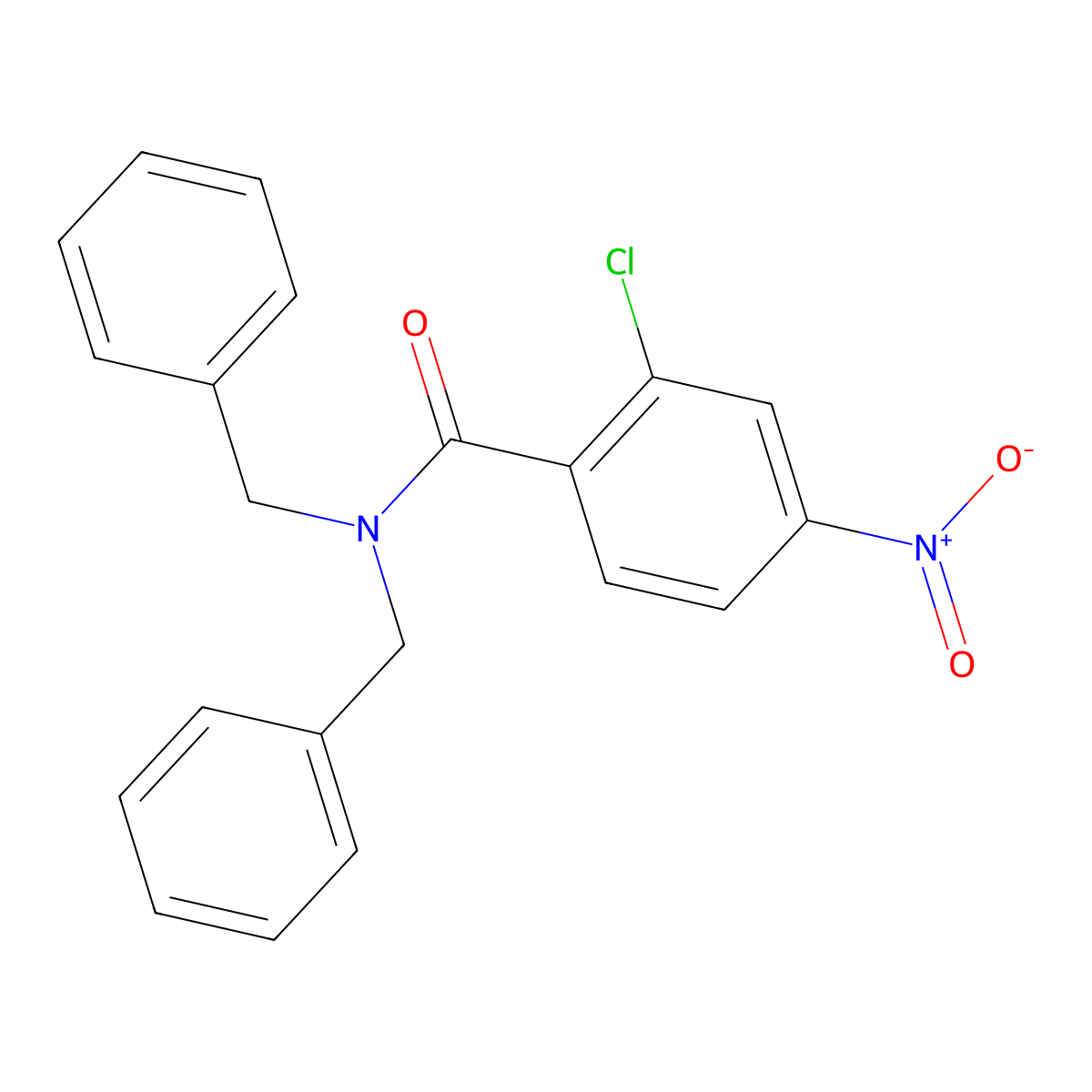 N,N-Dibenzyl-2-chloro-4-nitrobenzamide molecular structure, CAS 328258-88-4