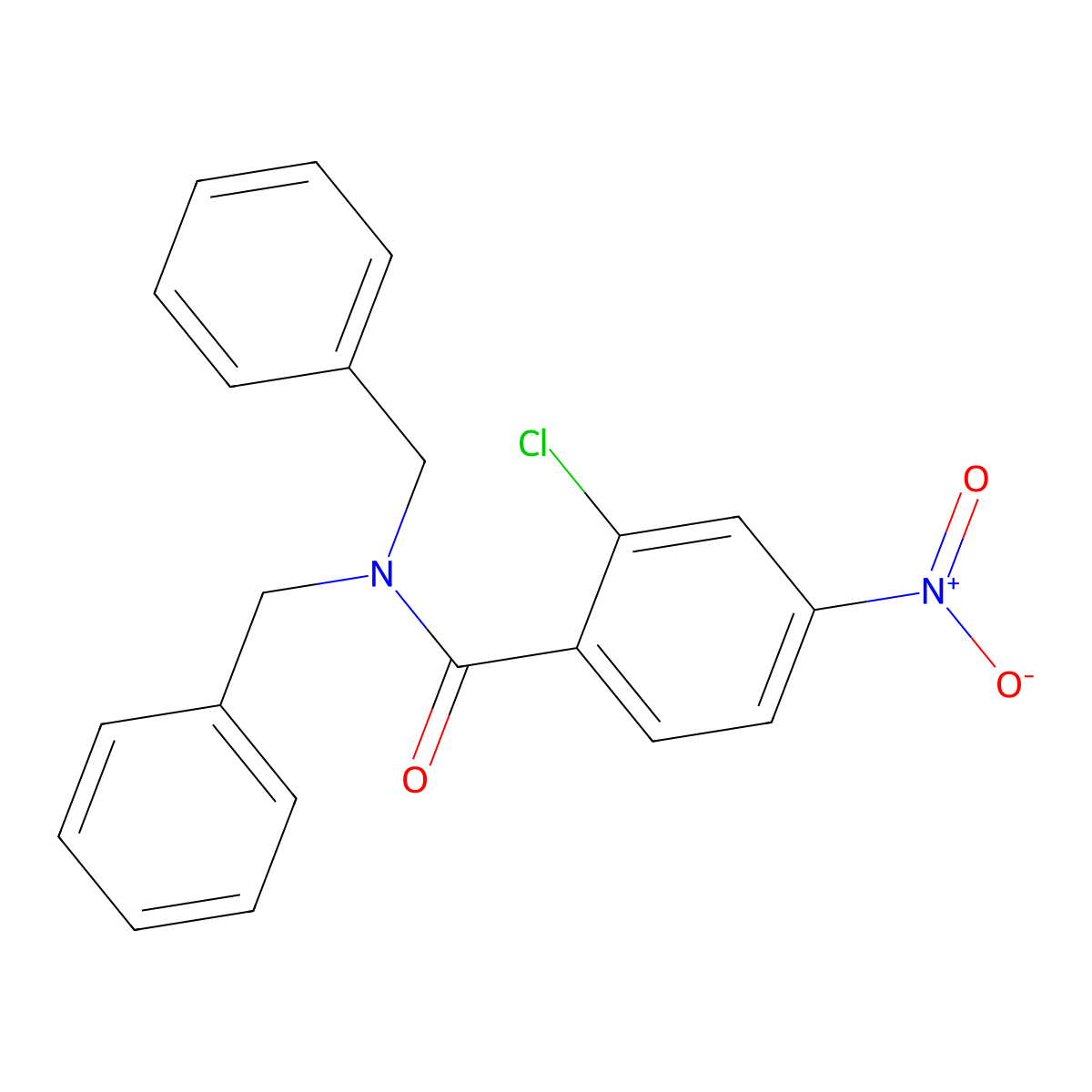 N,N-Dibenzyl-2-chloro-4-nitrobenzamide molecular structure, CAS 328258-88-4