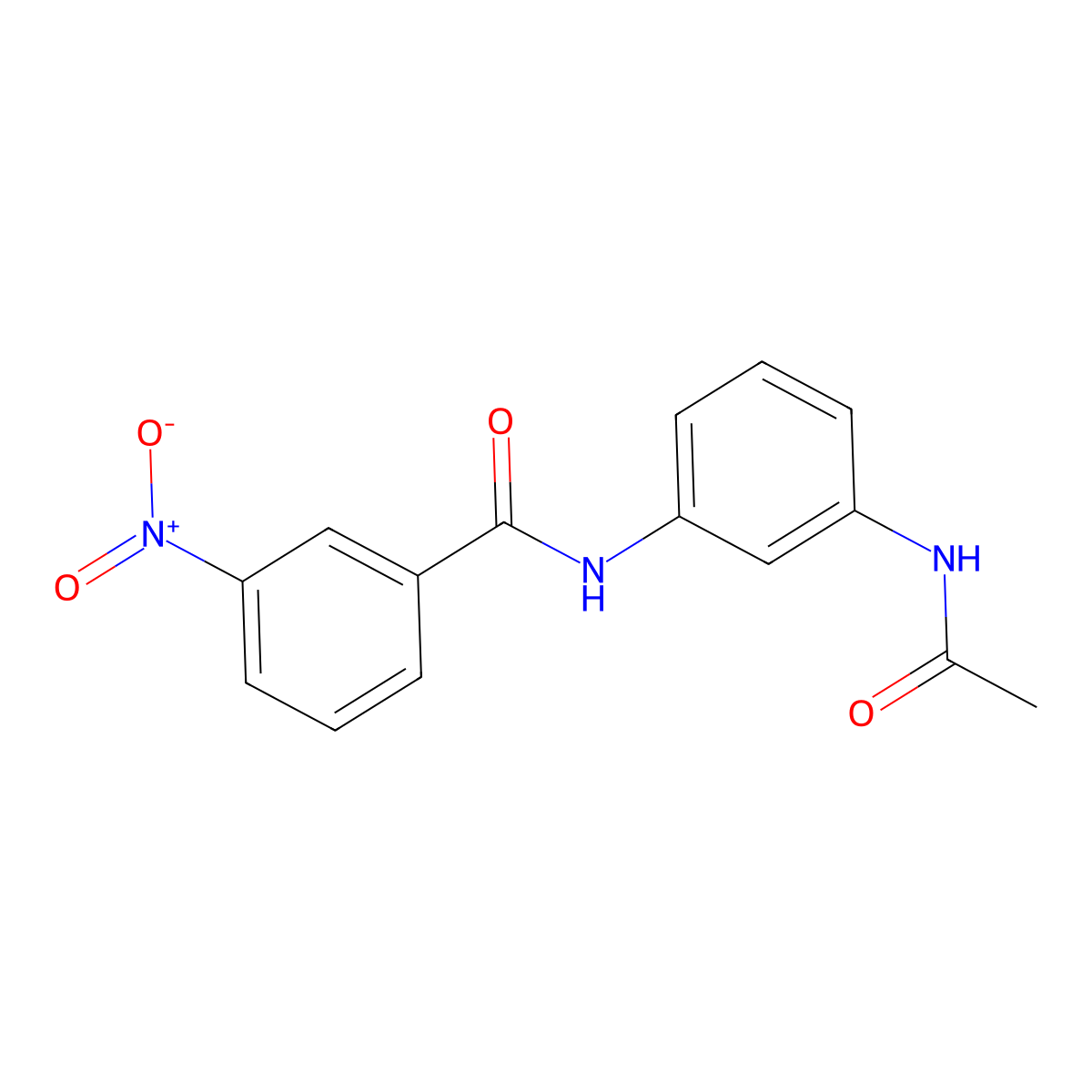 N-(3-acetamidophenyl)-3-nitrobenzamide molecular structure, CAS 328259-27-4