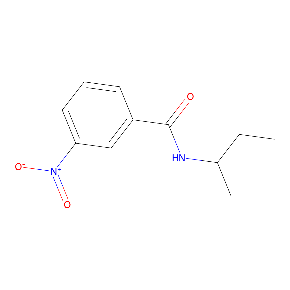 N-(Sec-butyl)-3-nitrobenzamide molecular structure, CAS 328259-29-6