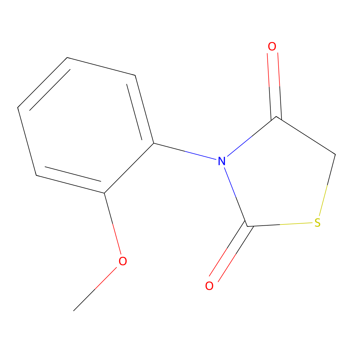3-(2-Methoxyphenyl)-1,3-thiazolidine-2,4-dione molecular structure, CAS 32826-86-1
