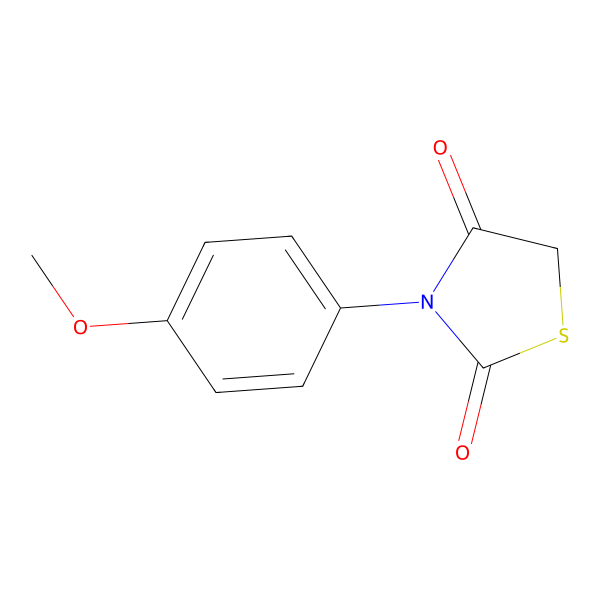 3-(4-Methoxyphenyl)-1,3-thiazolidine-2,4-dione molecular structure, CAS 32826-88-3