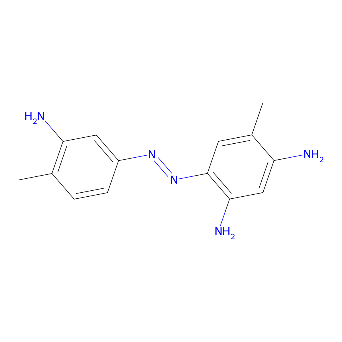 4-[(3-Amino-4-methylphenyl)diazenyl]-6-methylbenzene-1,3-diamine molecular structure, CAS 328262-62-0