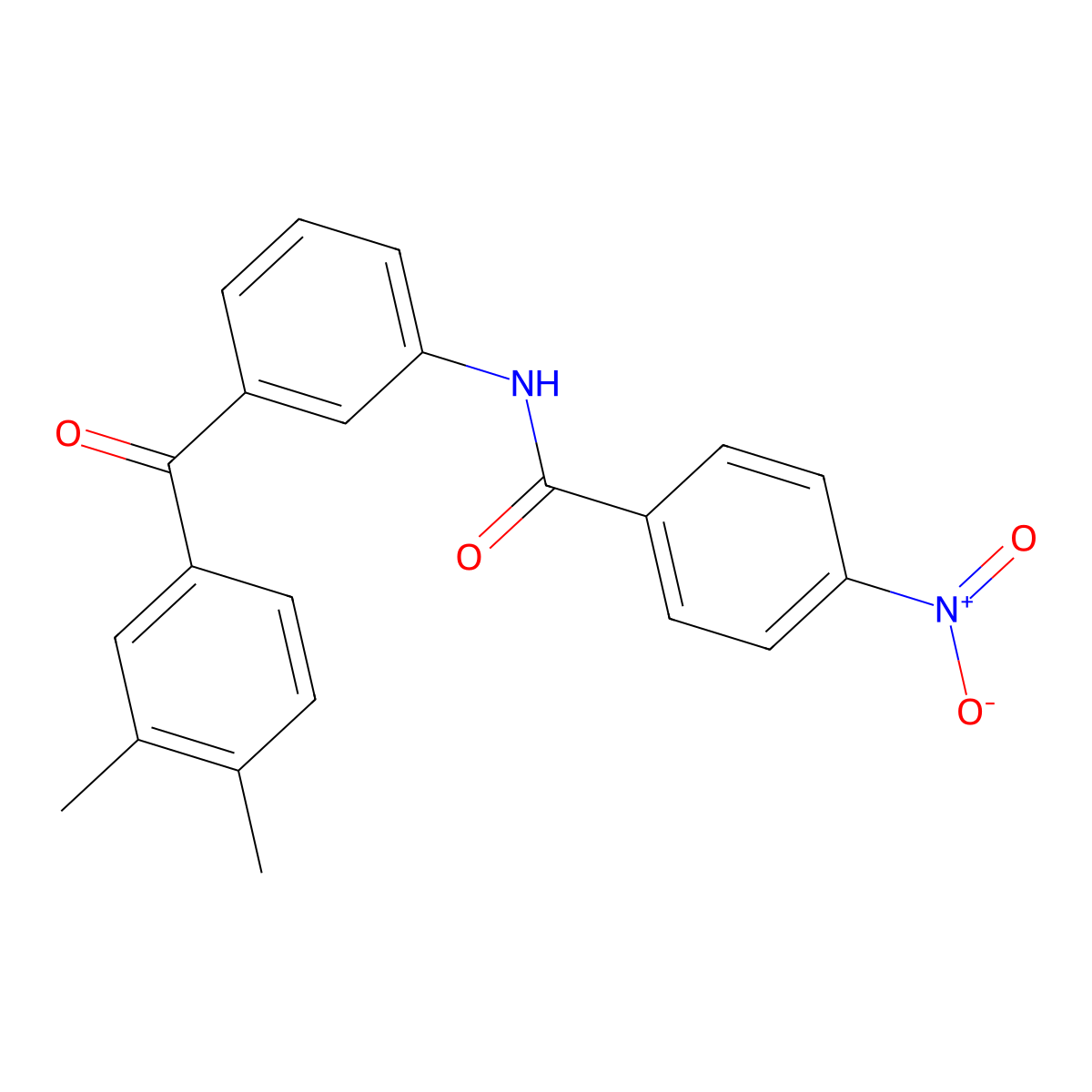 N-[3-(3,4-dimethylbenzoyl)phenyl]-4-nitrobenzamide molecular structure, CAS 328265-80-1