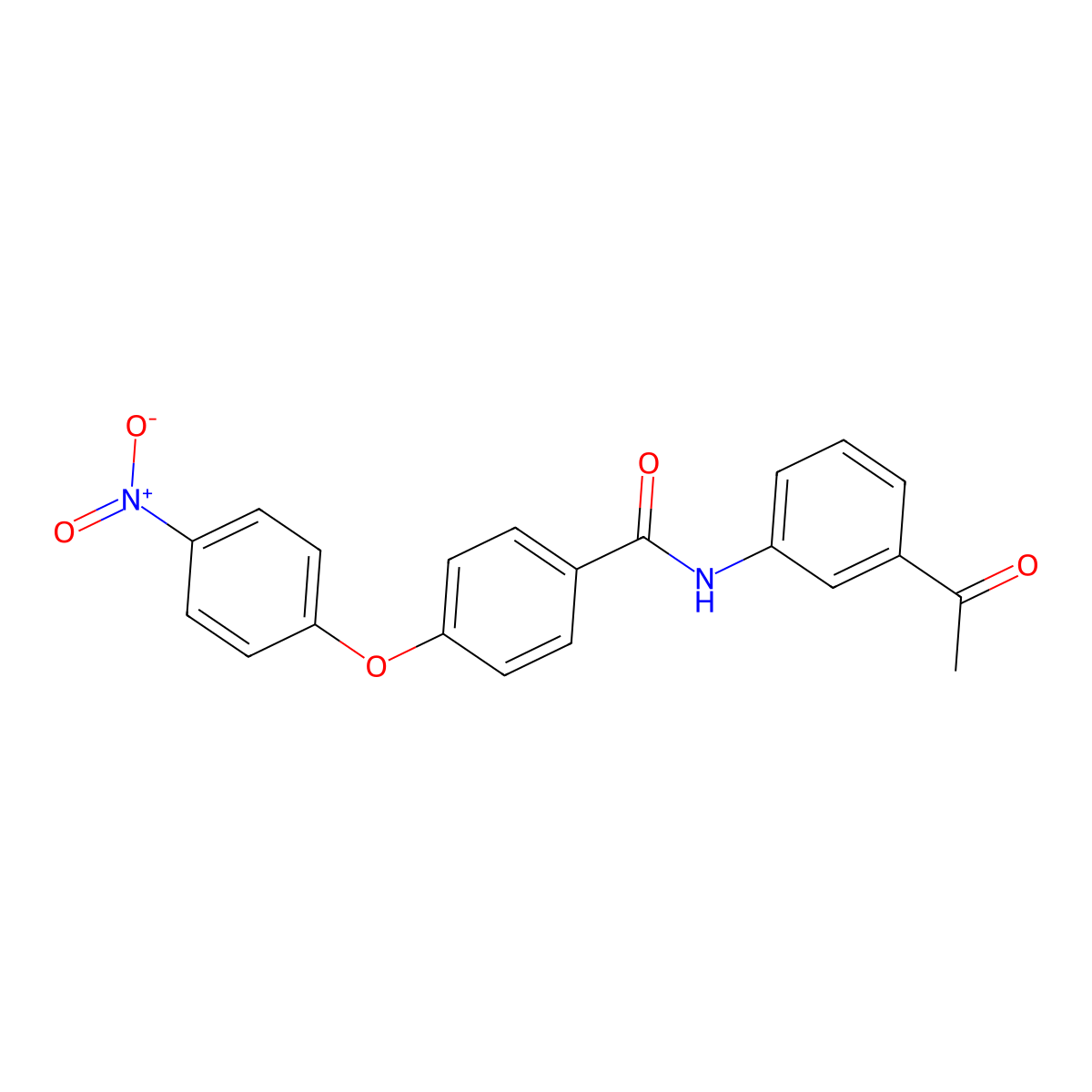 N-(3-acetylphenyl)-4-(4-nitrophenoxy)benzamide molecular structure, CAS 328265-93-6