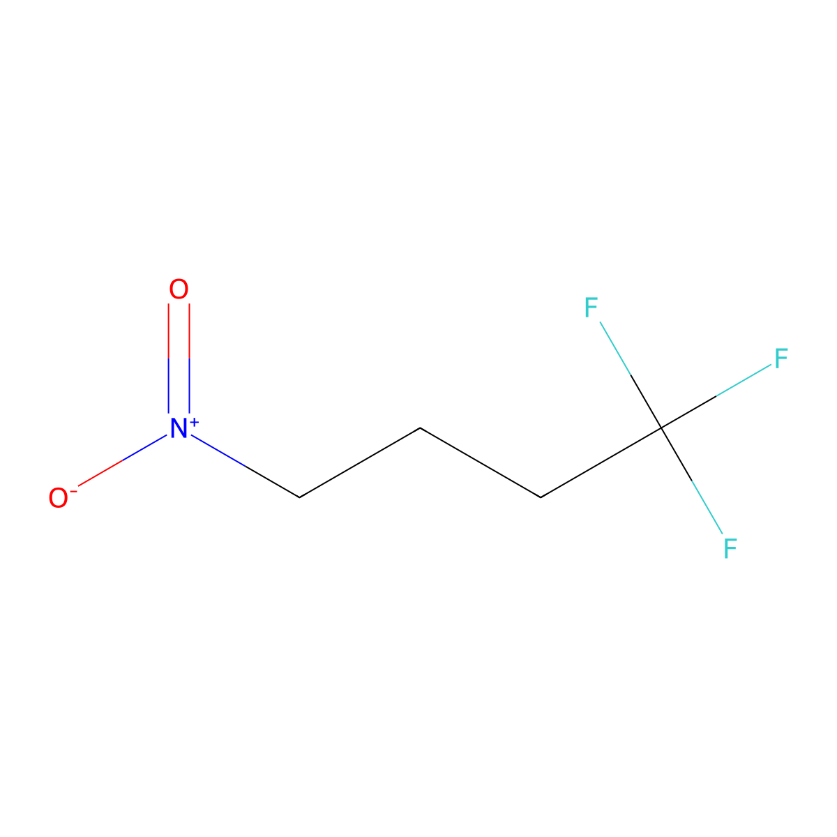 1,1,1-Trifluoro-4-nitrobutane molecular structure, CAS 32827-23-9