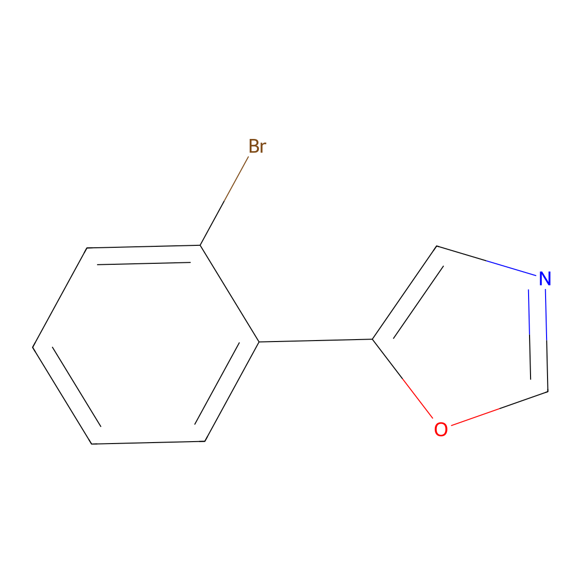 5-(2-Bromophenyl)-1,3-oxazole molecular structure, CAS 328270-70-8