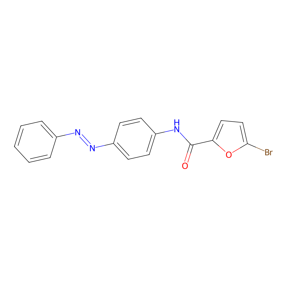5-bromo-N-{4-[(E)-phenyldiazenyl]phenyl}furan-2-carboxamide molecular structure, CAS 328270-72-0