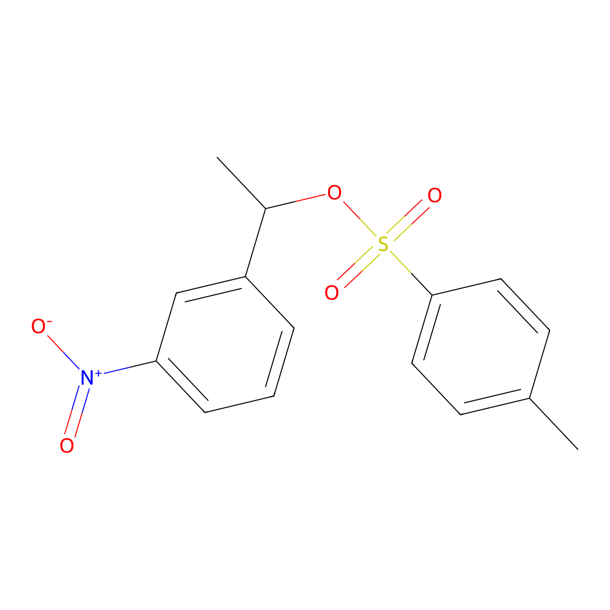 1-(3-Nitrophenyl)ethyl 4-methylbenzene-1-sulfonate molecular structure, CAS 328270-98-0