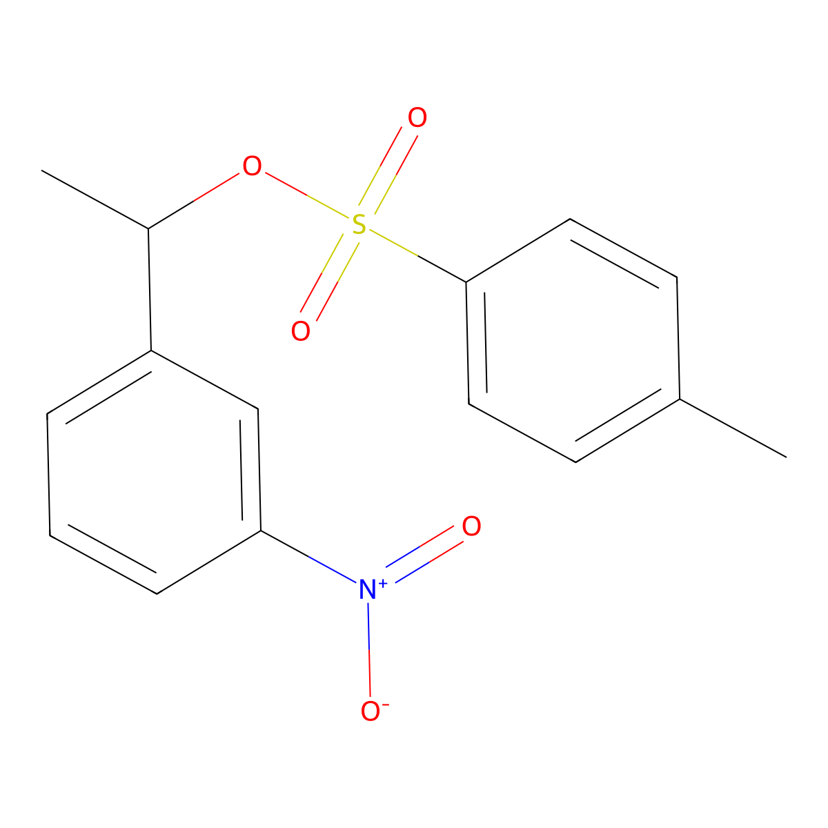 1-(3-Nitrophenyl)ethyl 4-methylbenzene-1-sulfonate molecular structure, CAS 328270-98-0