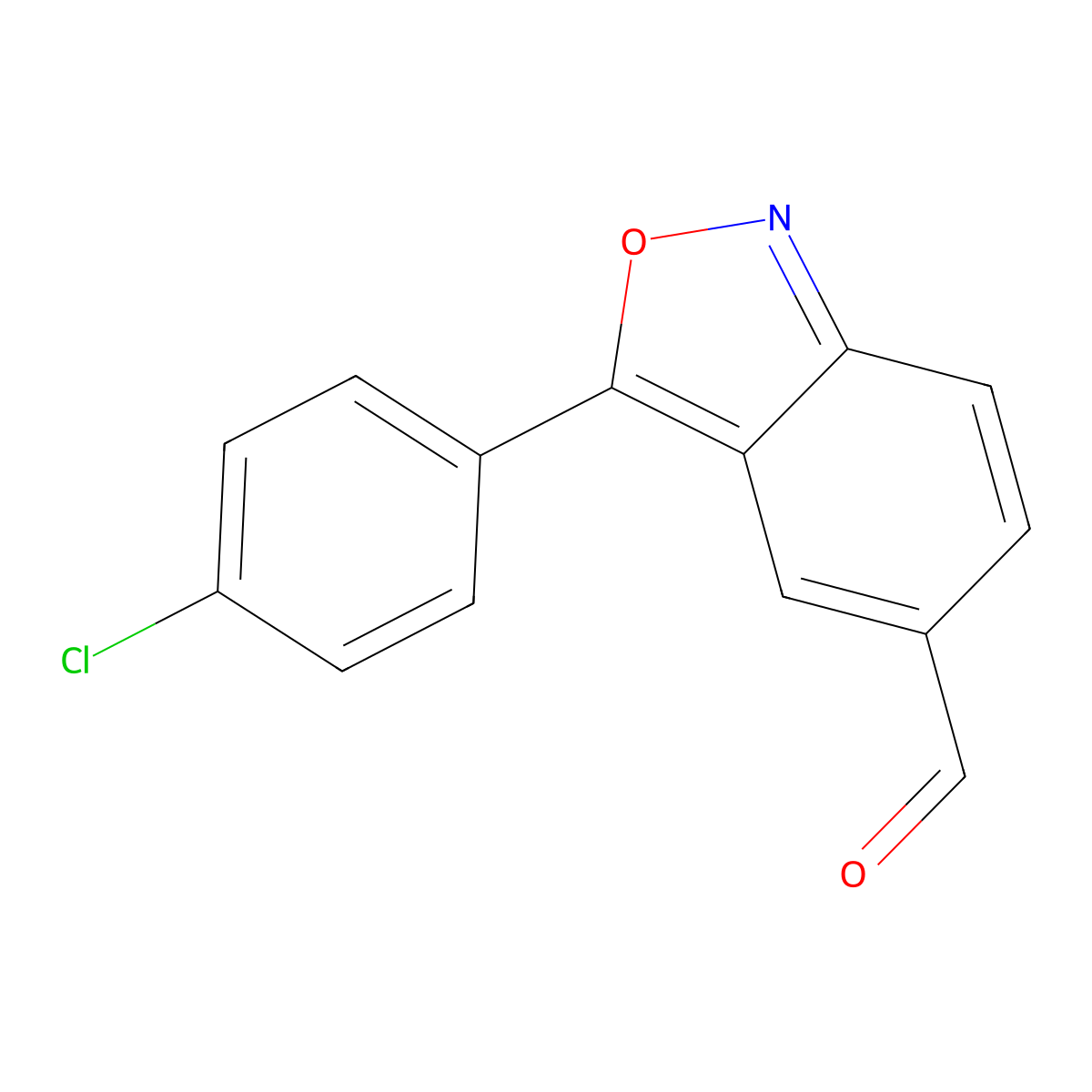 3-(4-Chlorophenyl)benzo[c]isoxazole-5-carbaldehyde molecular structure, CAS 328272-55-5