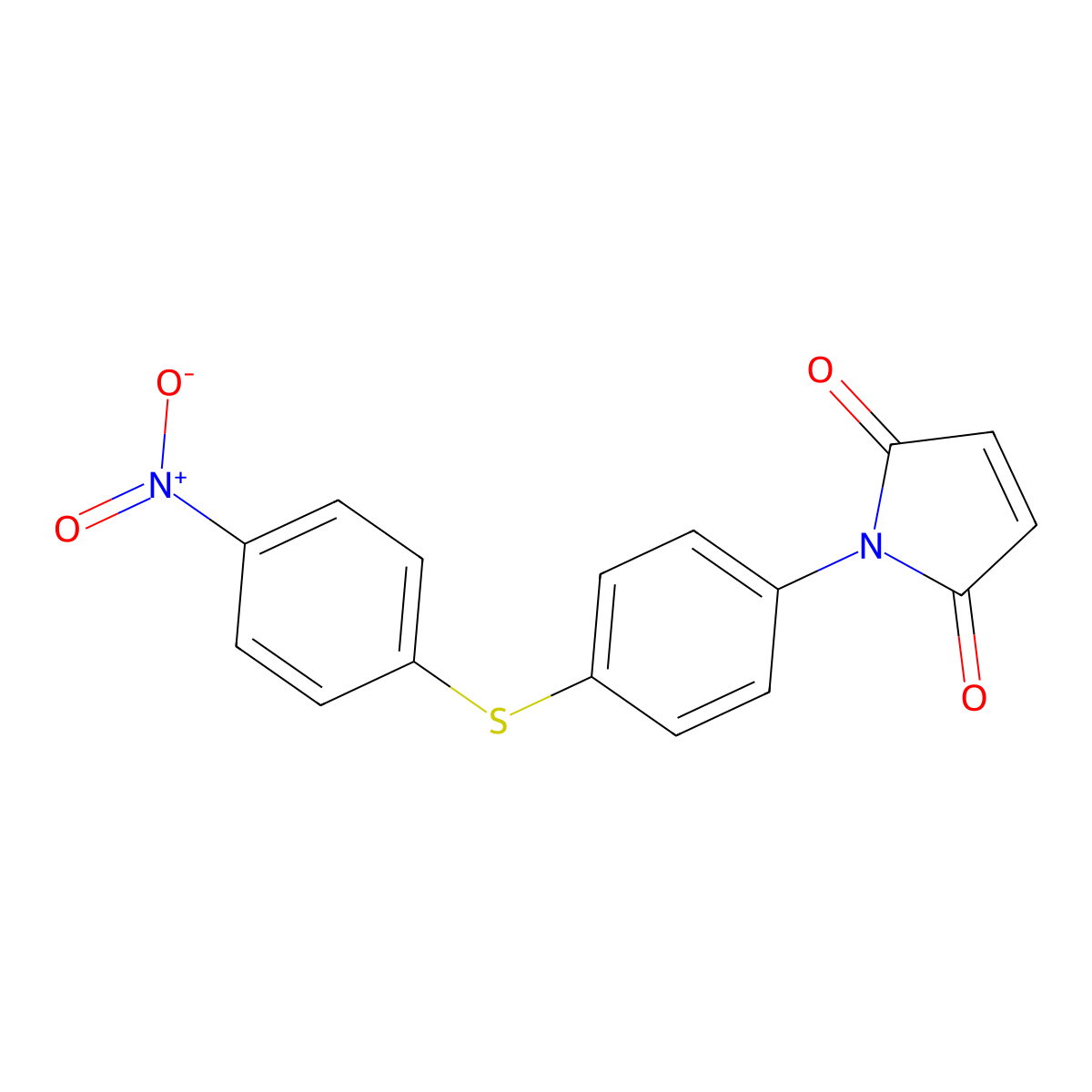 1-[4-(4-Nitrophenyl)sulfanylphenyl]pyrrole-2,5-dione molecular structure, CAS 328272-65-7