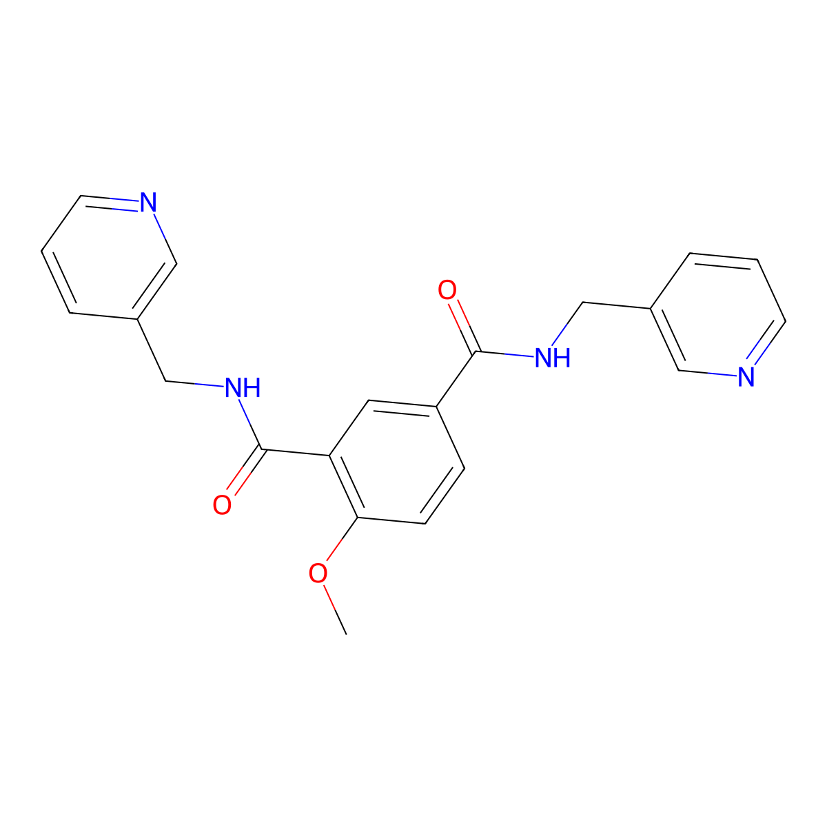 Picotamide molecular structure, CAS 32828-81-2