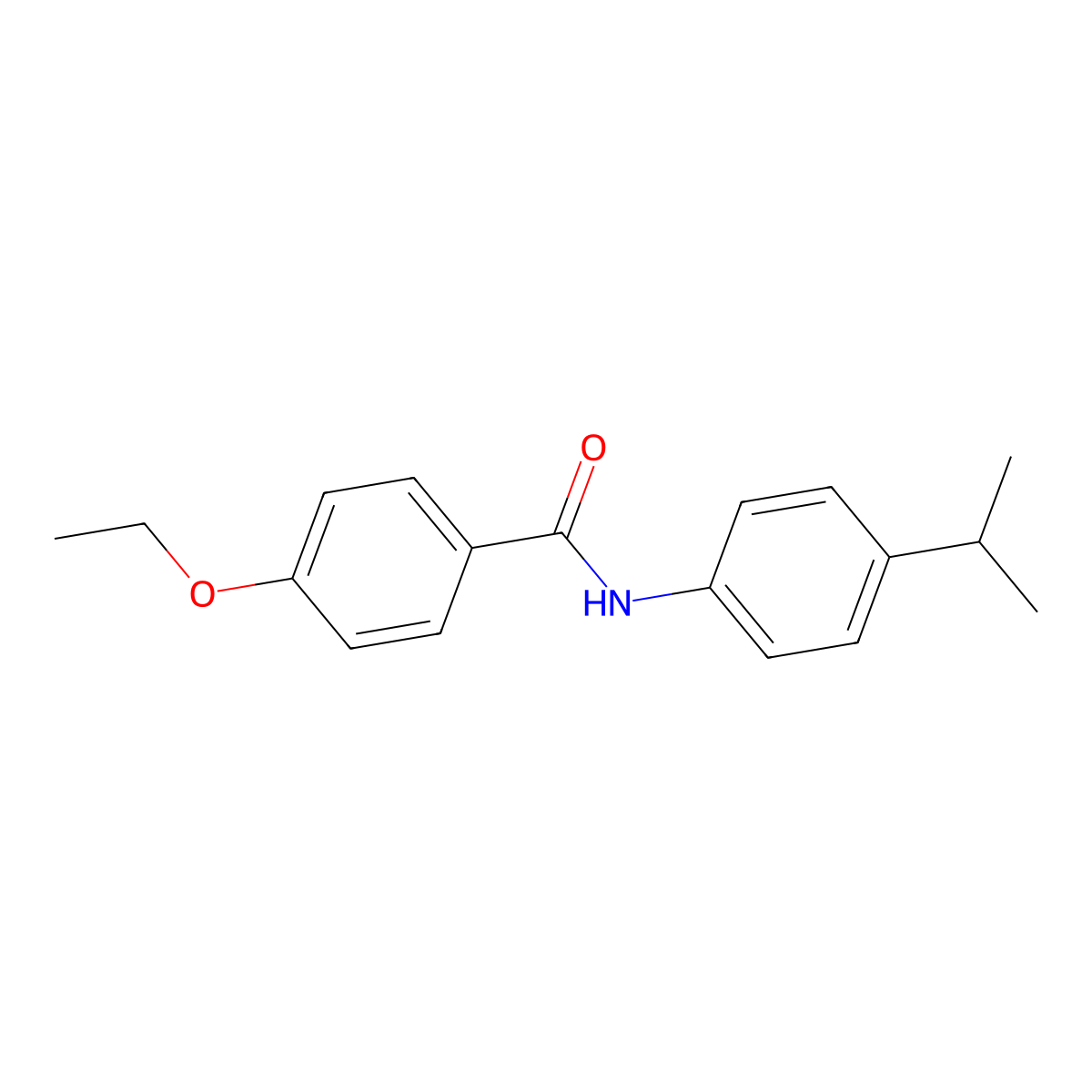 4-ethoxy-N-(4-isopropylphenyl)benzamide molecular structure, CAS 328280-43-9