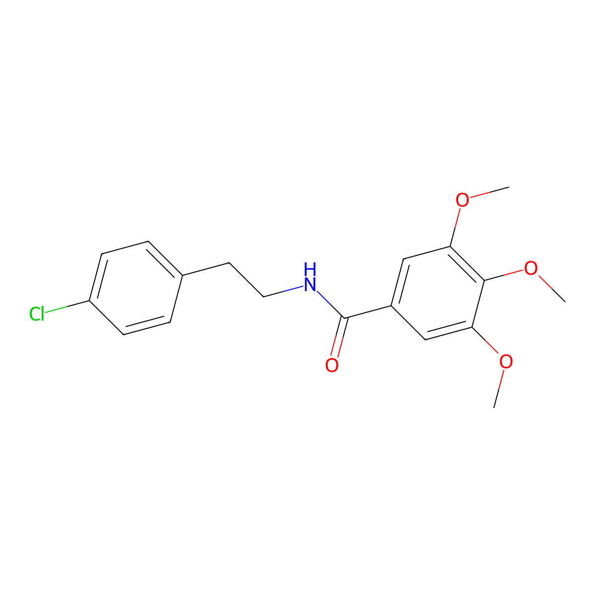 N-[2-(4-chlorophenyl)ethyl]-3,4,5-trimethoxybenzamide molecular structure, CAS 328281-34-1