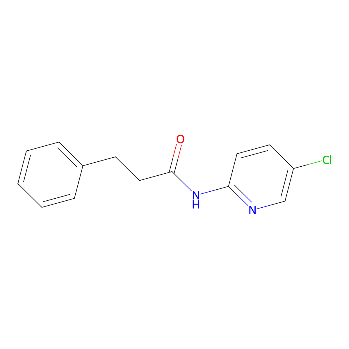 N-(5-chloropyridin-2-yl)-3-phenylpropanamide molecular structure, CAS 328281-48-7