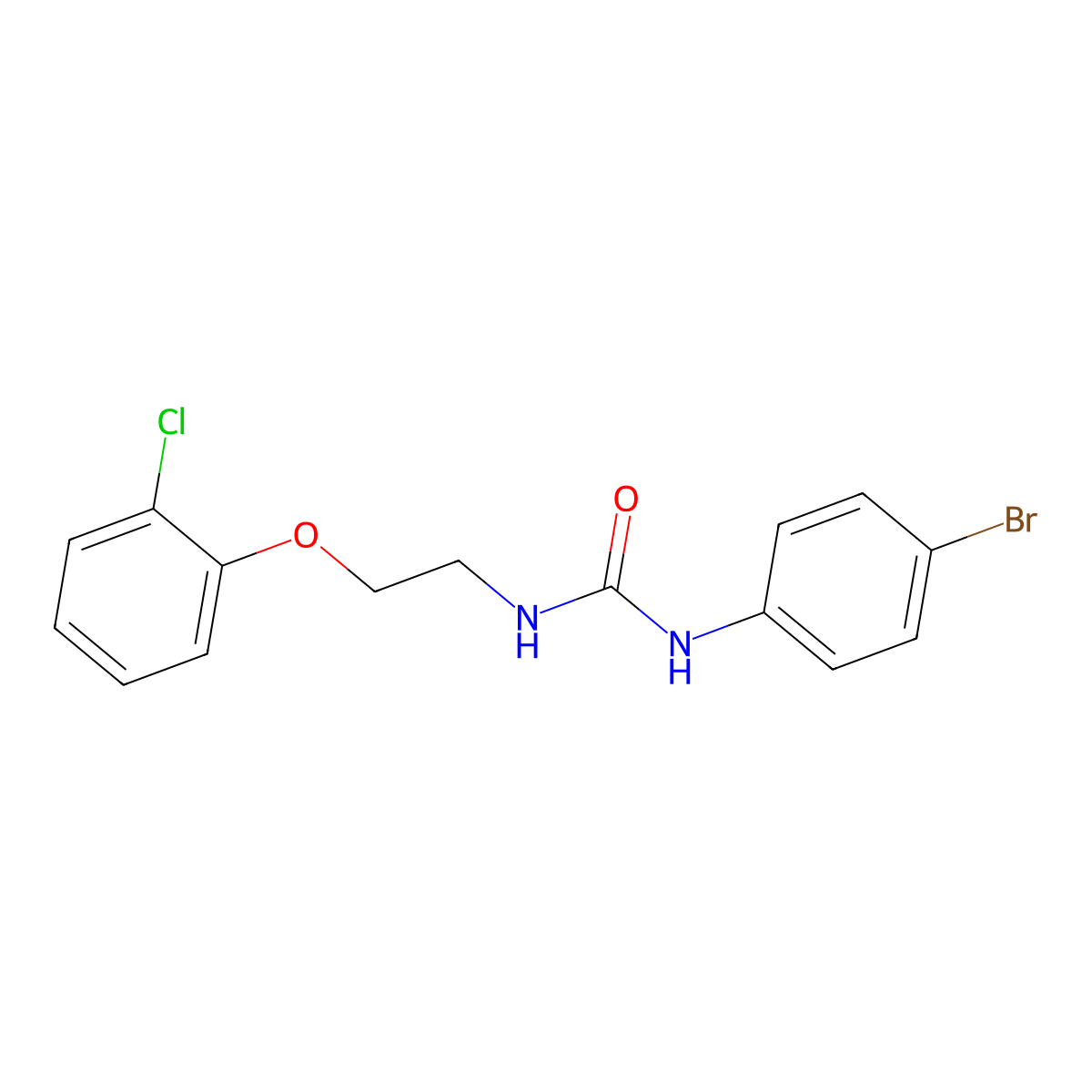 1-(4-Bromophenyl)-3-[2-(2-chlorophenoxy)ethyl]urea molecular structure, CAS 328281-52-3
