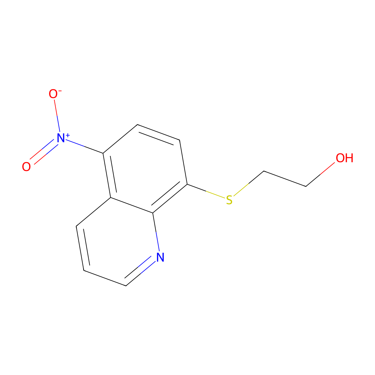 2-(5-Nitroquinolin-8-yl)sulfanylethanol molecular structure, CAS 328281-68-1