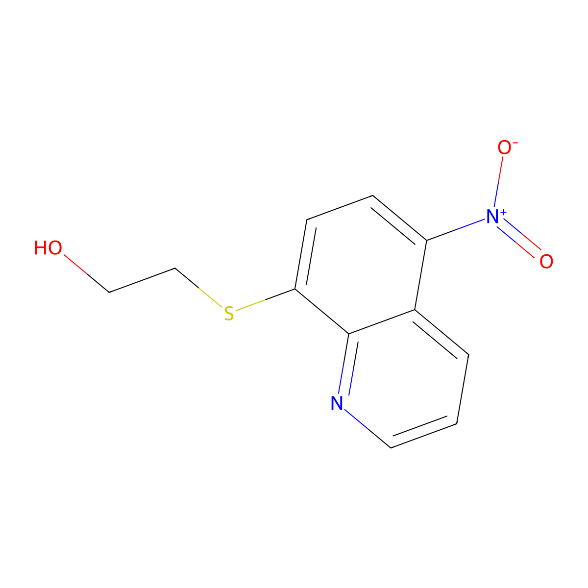 2-(5-Nitroquinolin-8-yl)sulfanylethanol molecular structure, CAS 328281-68-1