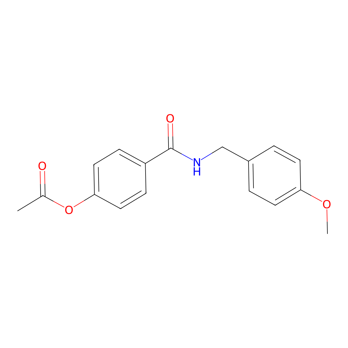4-[(4-Methoxybenzyl)carbamoyl]phenyl acetate molecular structure, CAS 328283-31-4