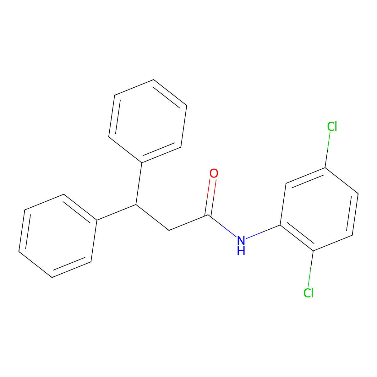N-(2,5-dichlorophenyl)-3,3-diphenylpropanamide molecular structure, CAS 328284-33-9