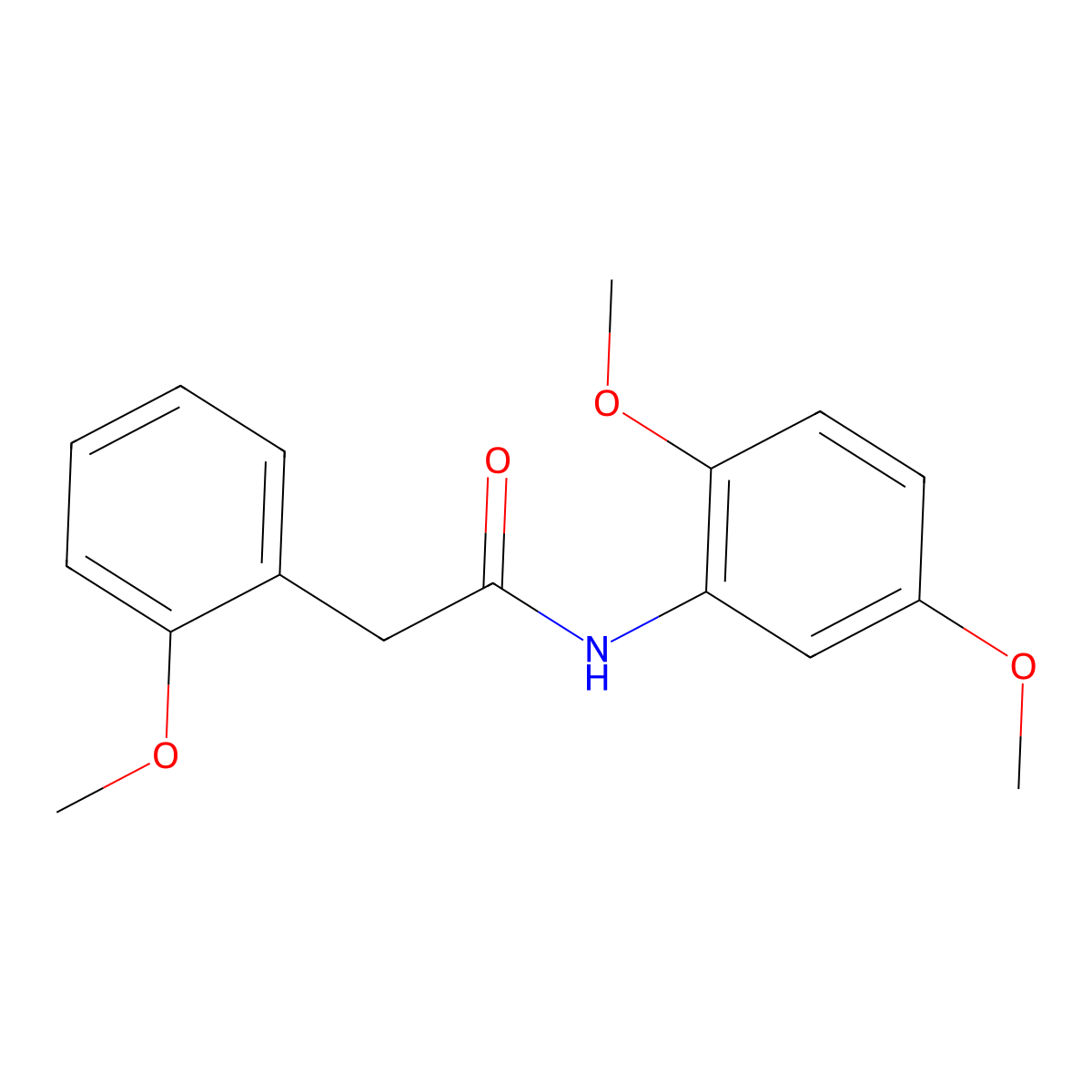 N-(2,5-dimethoxyphenyl)-2-(2-methoxyphenyl)acetamide molecular structure, CAS 328287-05-4
