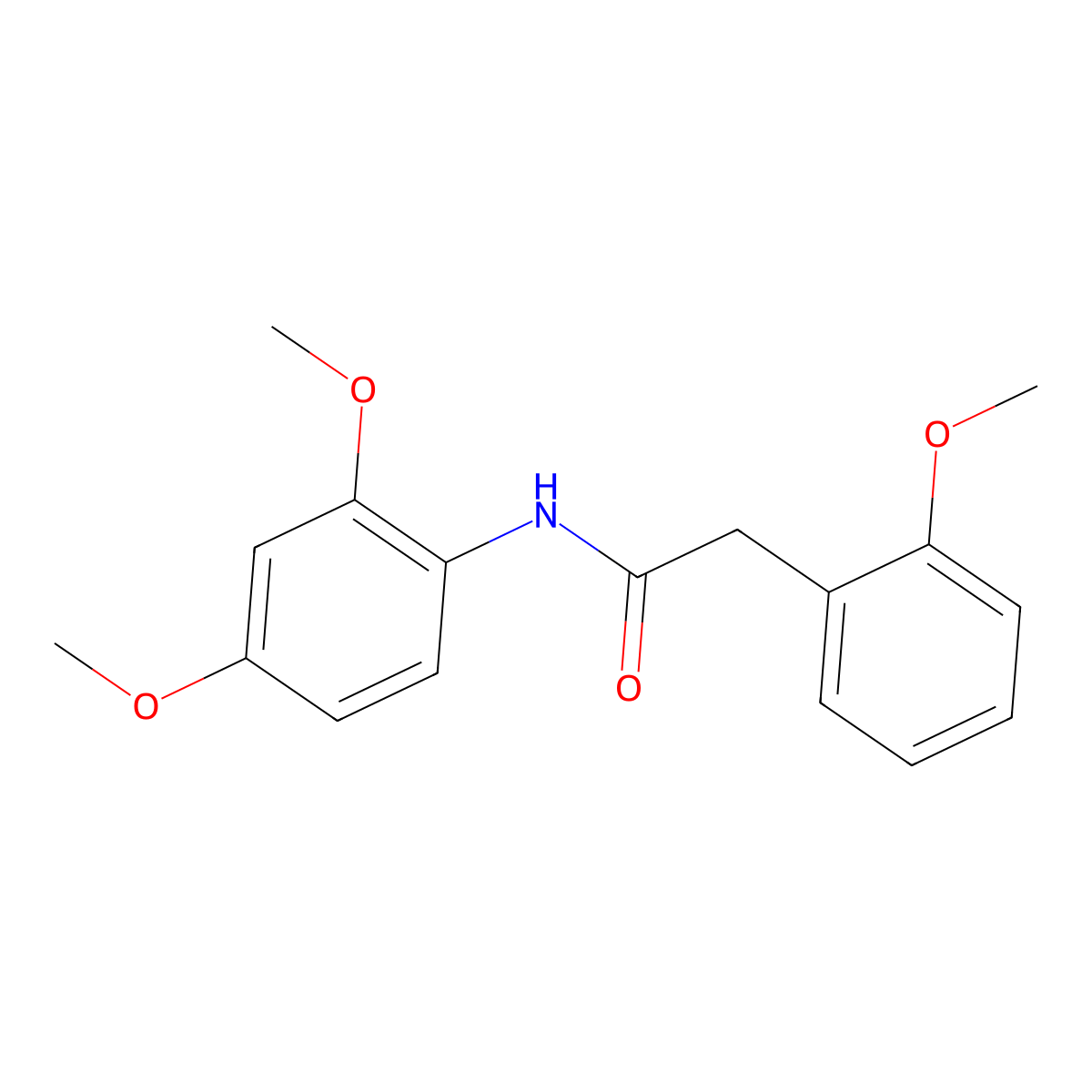 N-(2,4-dimethoxyphenyl)-2-(2-methoxyphenyl)acetamide molecular structure, CAS 328287-06-5