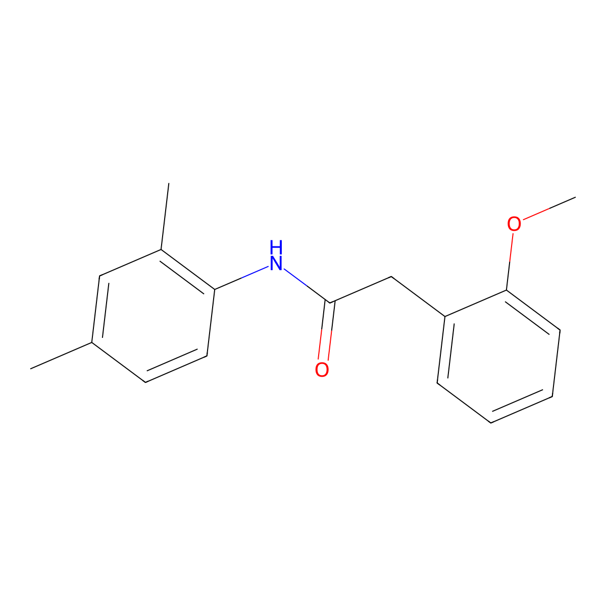 N-(2,4-dimethylphenyl)-2-(2-methoxyphenyl)acetamide molecular structure, CAS 328287-19-0