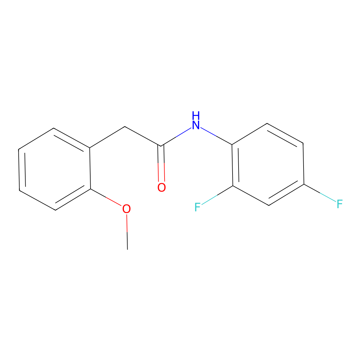 N-(2,4-difluorophenyl)-2-(2-methoxyphenyl)acetamide molecular structure, CAS 328287-24-7