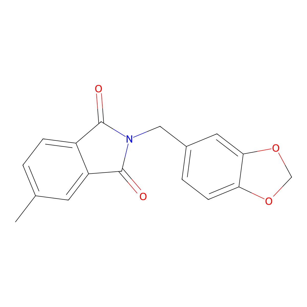2-(1,3-benzodioxol-5-ylmethyl)-5-methyl-1H-isoindole-1,3(2H)-dione molecular structure, CAS 328288-07-9