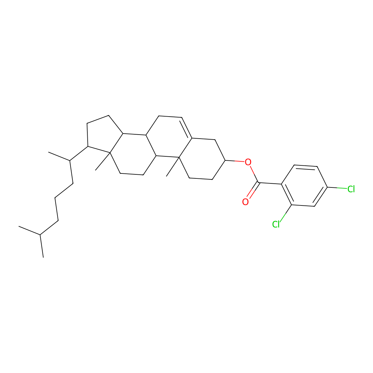 C34H48Cl2O2 molecular structure, CAS 32832-01-2
