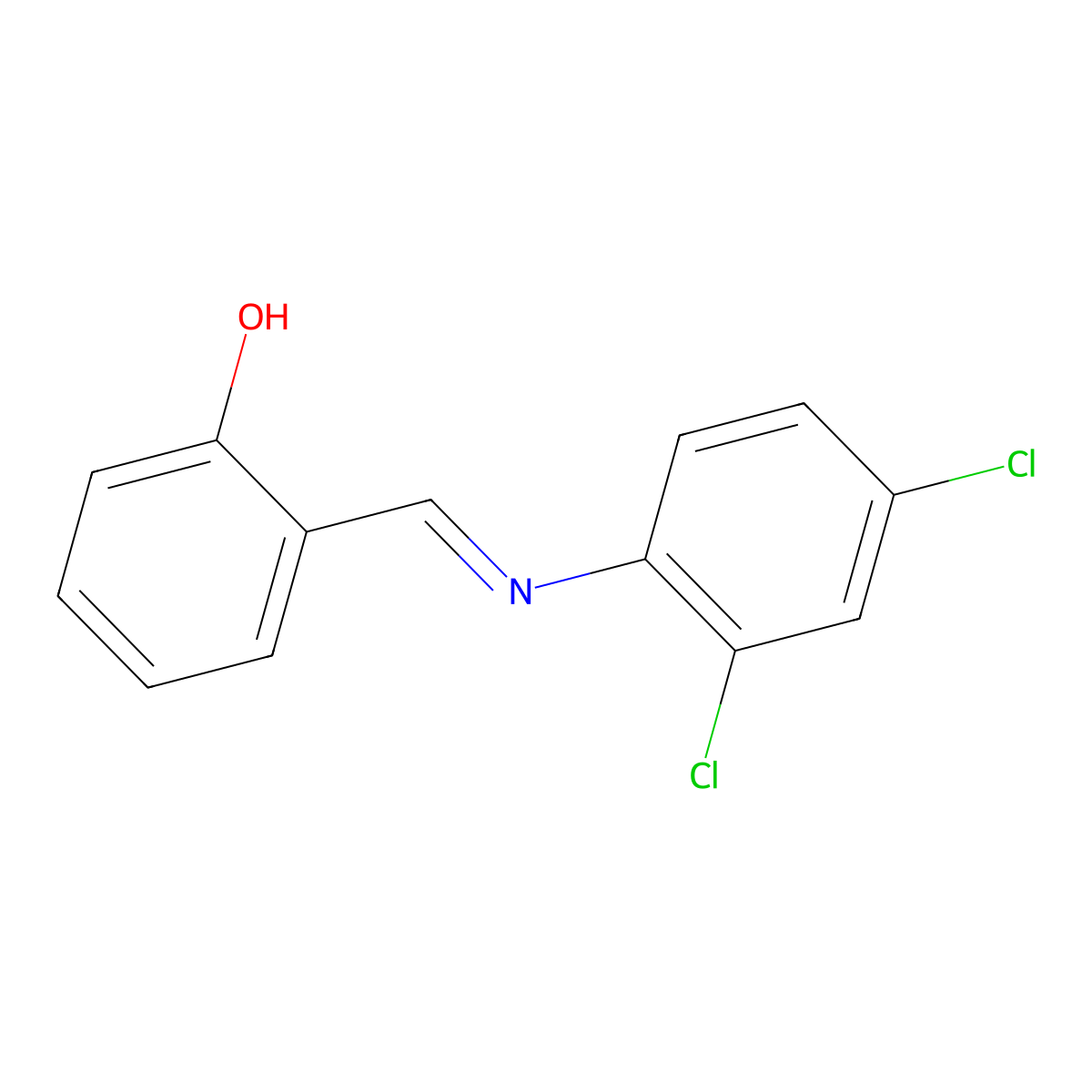 Alpha-(2,4-dichlorophenylimino)-ortho-cresol molecular structure, CAS 32835-40-8