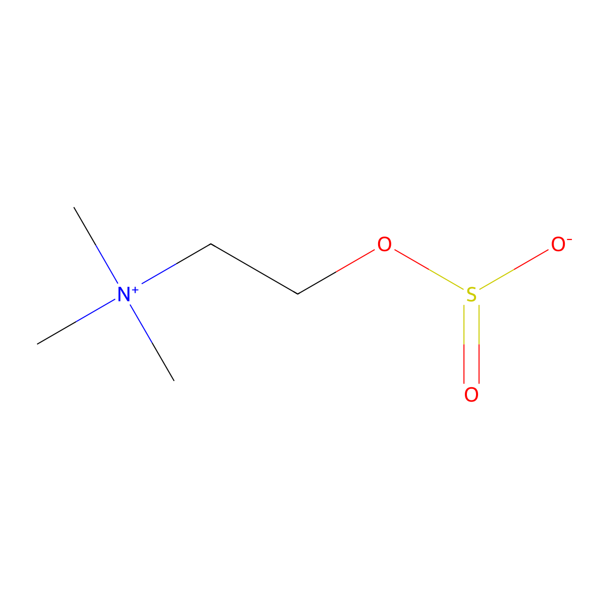 2-(Trimethylazaniumyl)ethyl sulfite molecular structure, CAS 32837-75-5
