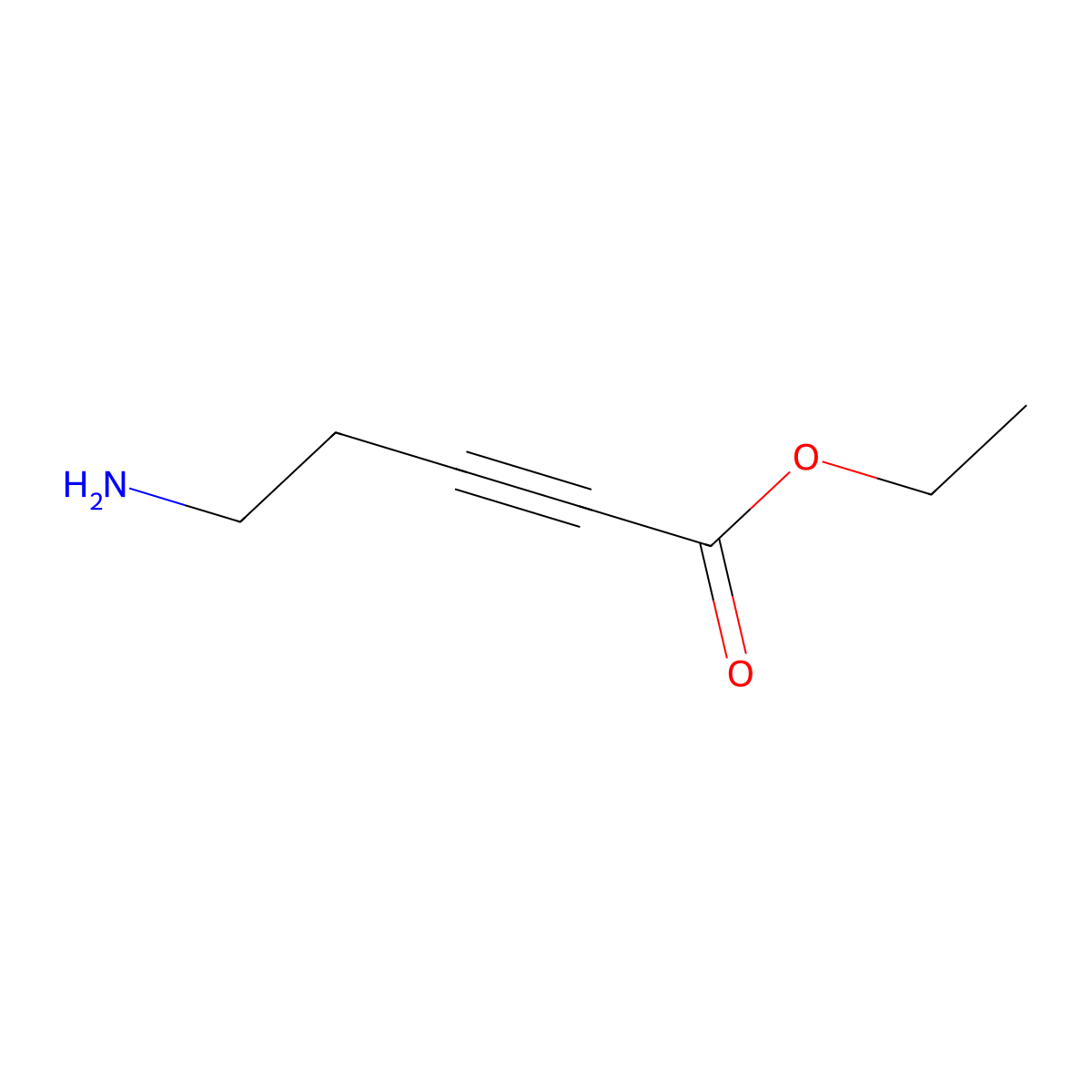 Ethyl 5-aminopent-2-ynoate molecular structure, CAS 328395-77-3