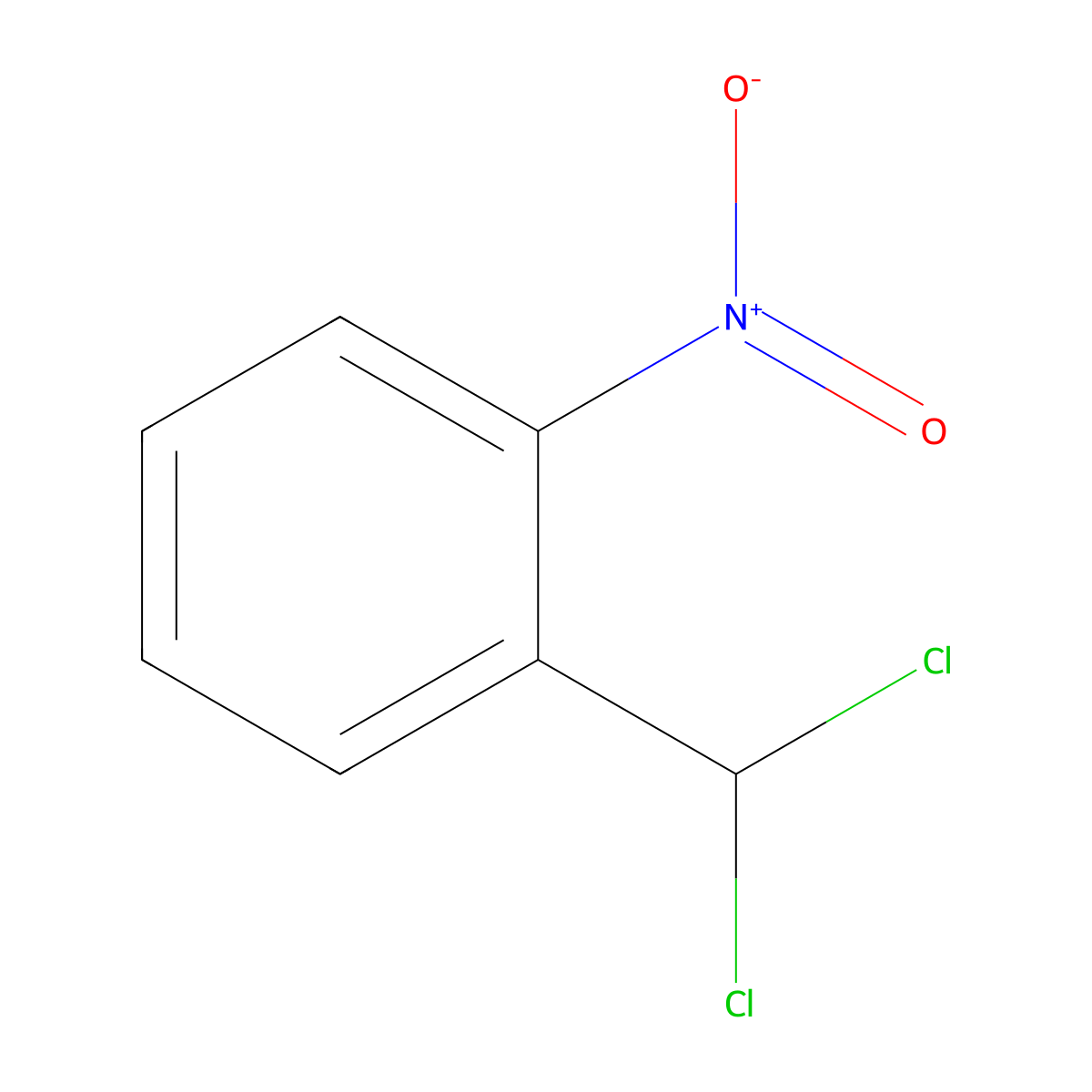 1-(Dichloromethyl)-2-nitrobenzene molecular structure, CAS 3284-77-3