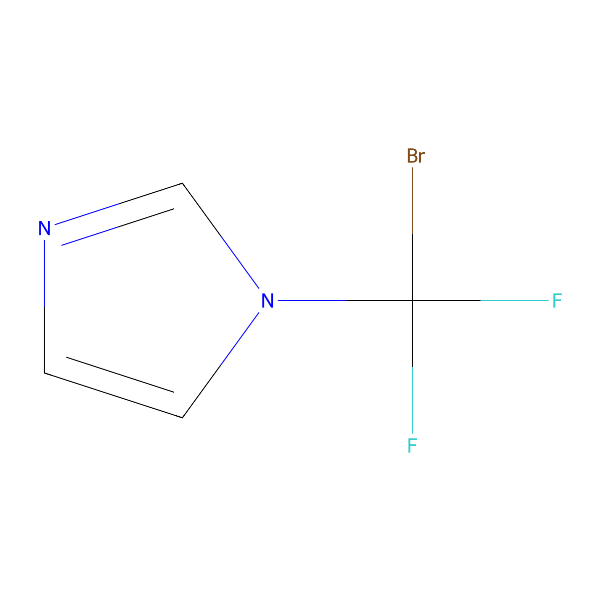 1-Bromodifluoromethyl-imidazole molecular structure, CAS 328406-16-2