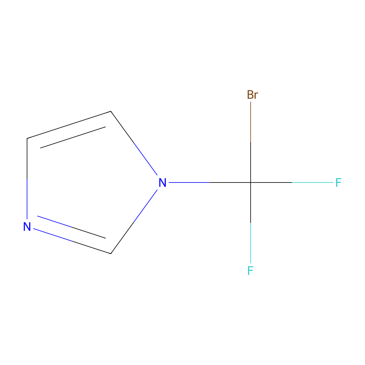 1-Bromodifluoromethyl-imidazole molecular structure, CAS 328406-16-2