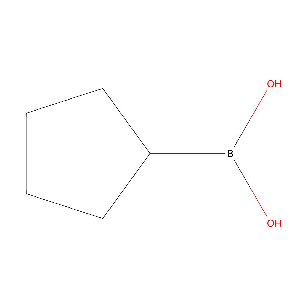 Cyclopentylboronic Acid molecular structure, CAS 32841-83-1