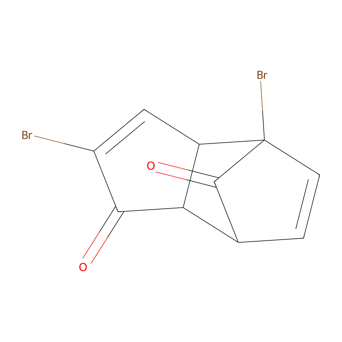 4,7-Dibromotricyclo[5.2.1.0^{2,6}]deca-4,8-diene-3,10-dione molecular structure, CAS 32846-64-3