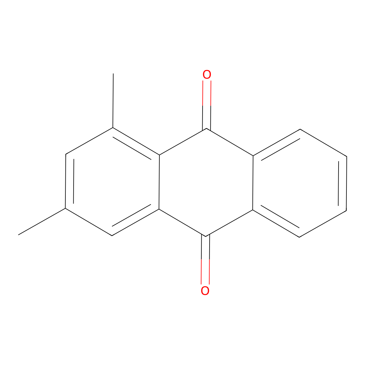 1,3-Dimethylanthraquinone molecular structure, CAS 3285-97-0