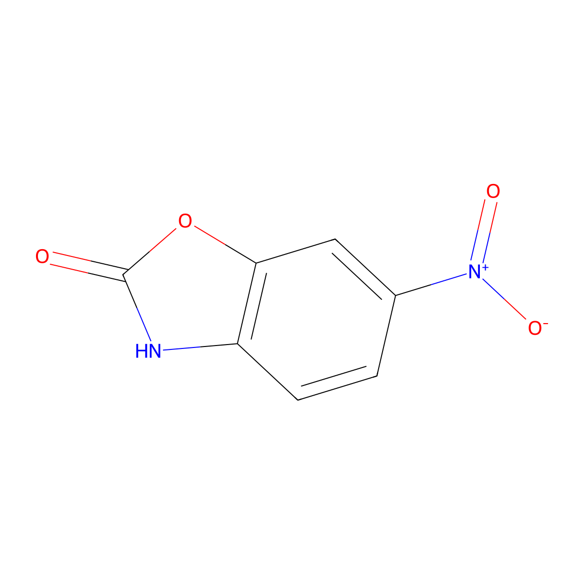 2(3H)-Benzoxazolone, 6-nitro- molecular structure, CAS 32850-87-6