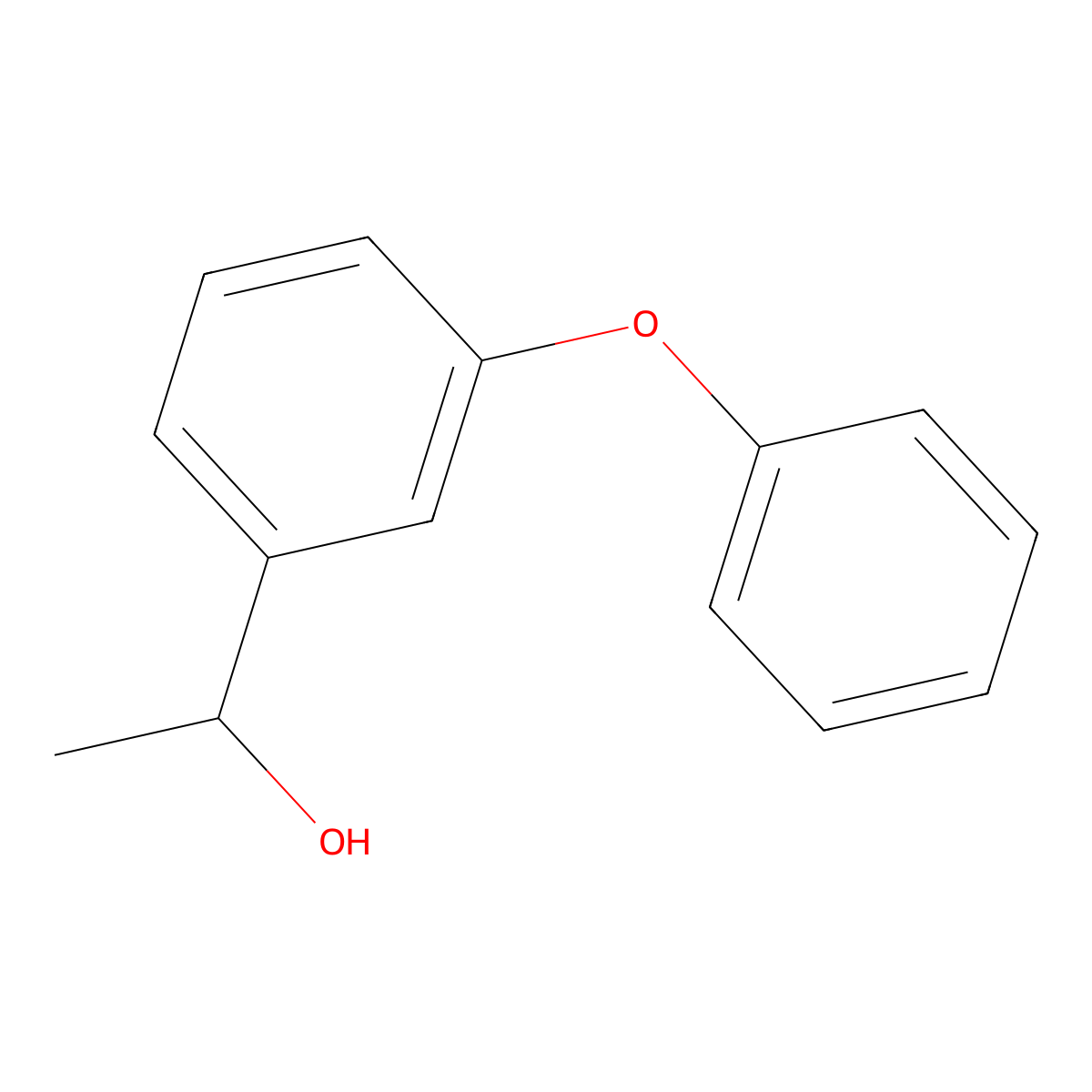 1-(3-Phenoxyphenyl)ethanol molecular structure, CAS 32852-93-0