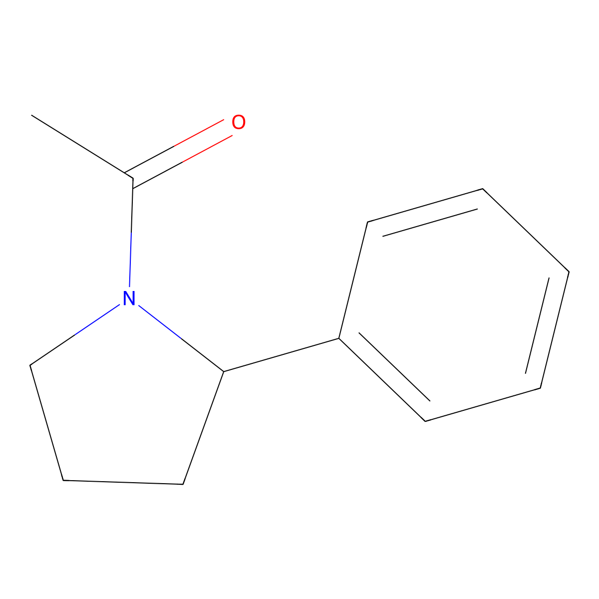 1-(2-Phenylpyrrolidin-1-yl)ethan-1-one molecular structure, CAS 328533-94-4