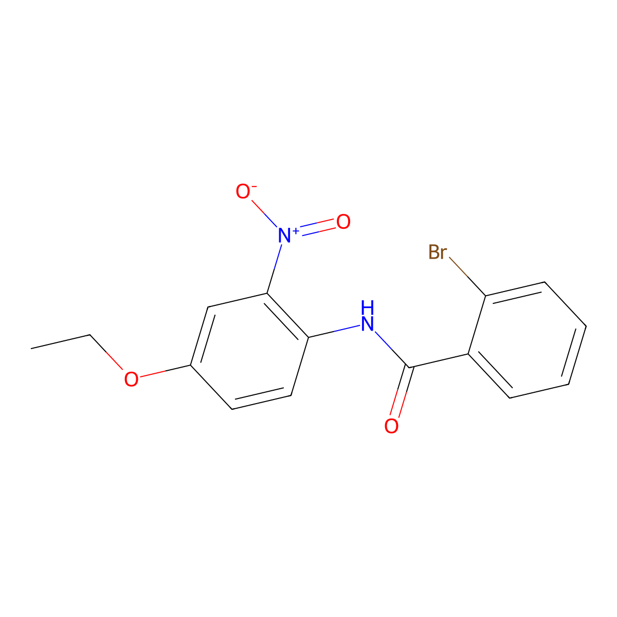 2-bromo-N-(4-ethoxy-2-nitrophenyl)benzamide molecular structure, CAS 328539-37-3