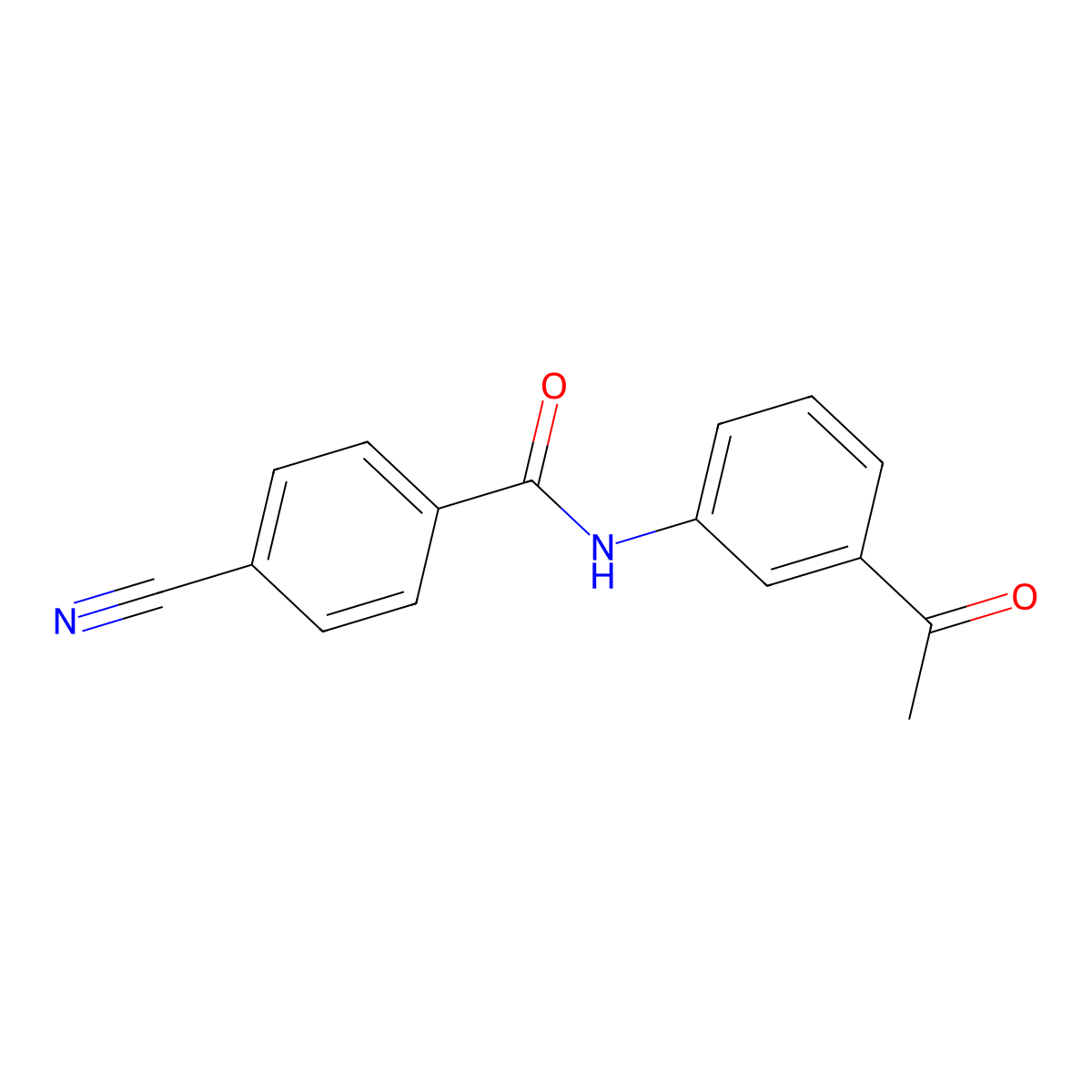 N-(3-acetylphenyl)-4-cyanobenzamide molecular structure, CAS 328539-49-7