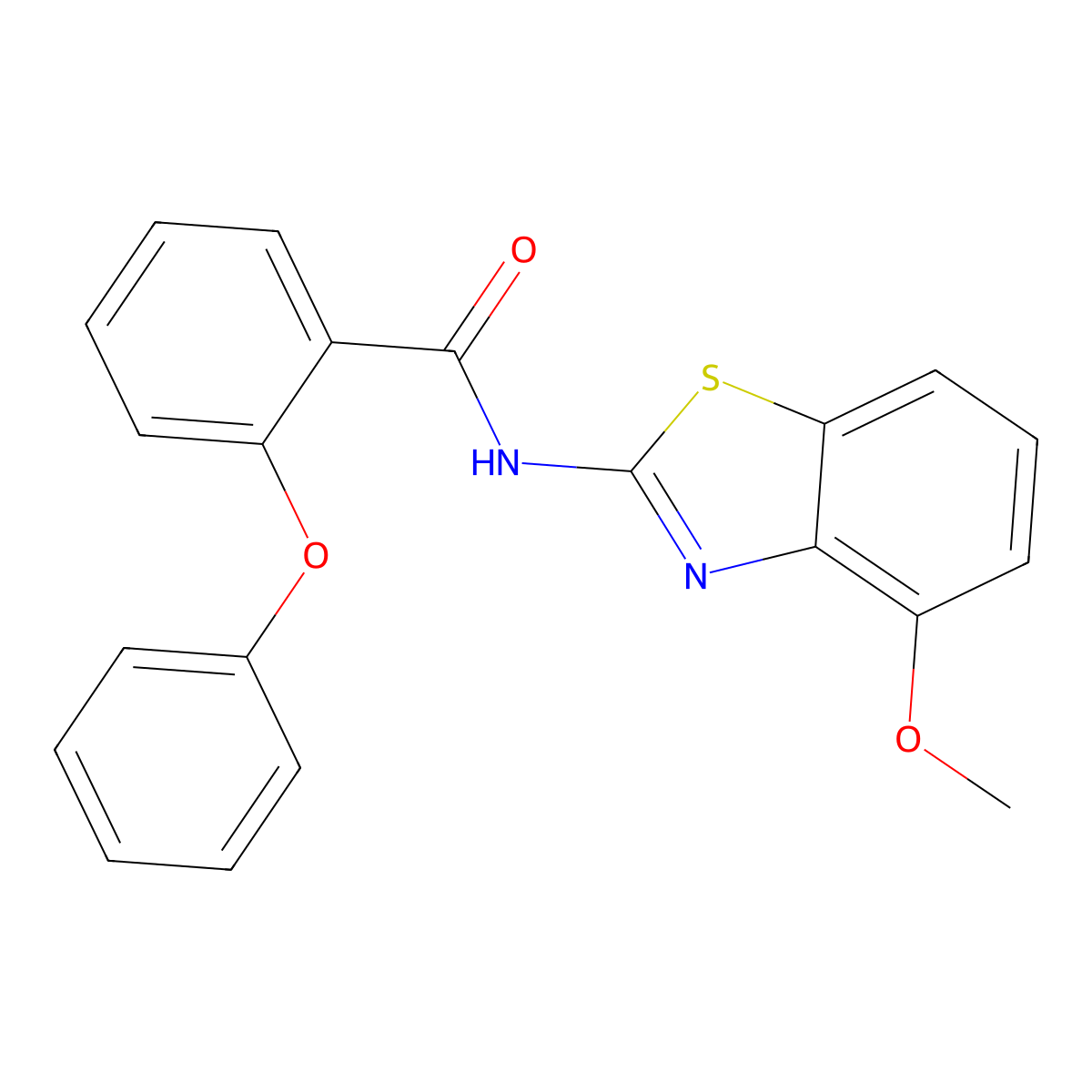 N-(4-methoxy-1,3-benzothiazol-2-yl)-2-phenoxybenzamide molecular structure, CAS 328539-51-1