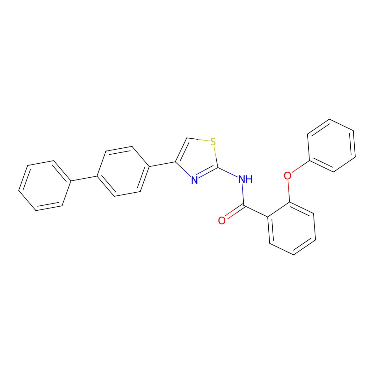 2-phenoxy-N-[4-(4-phenylphenyl)-1,3-thiazol-2-yl]benzamide molecular structure, CAS 328539-56-6