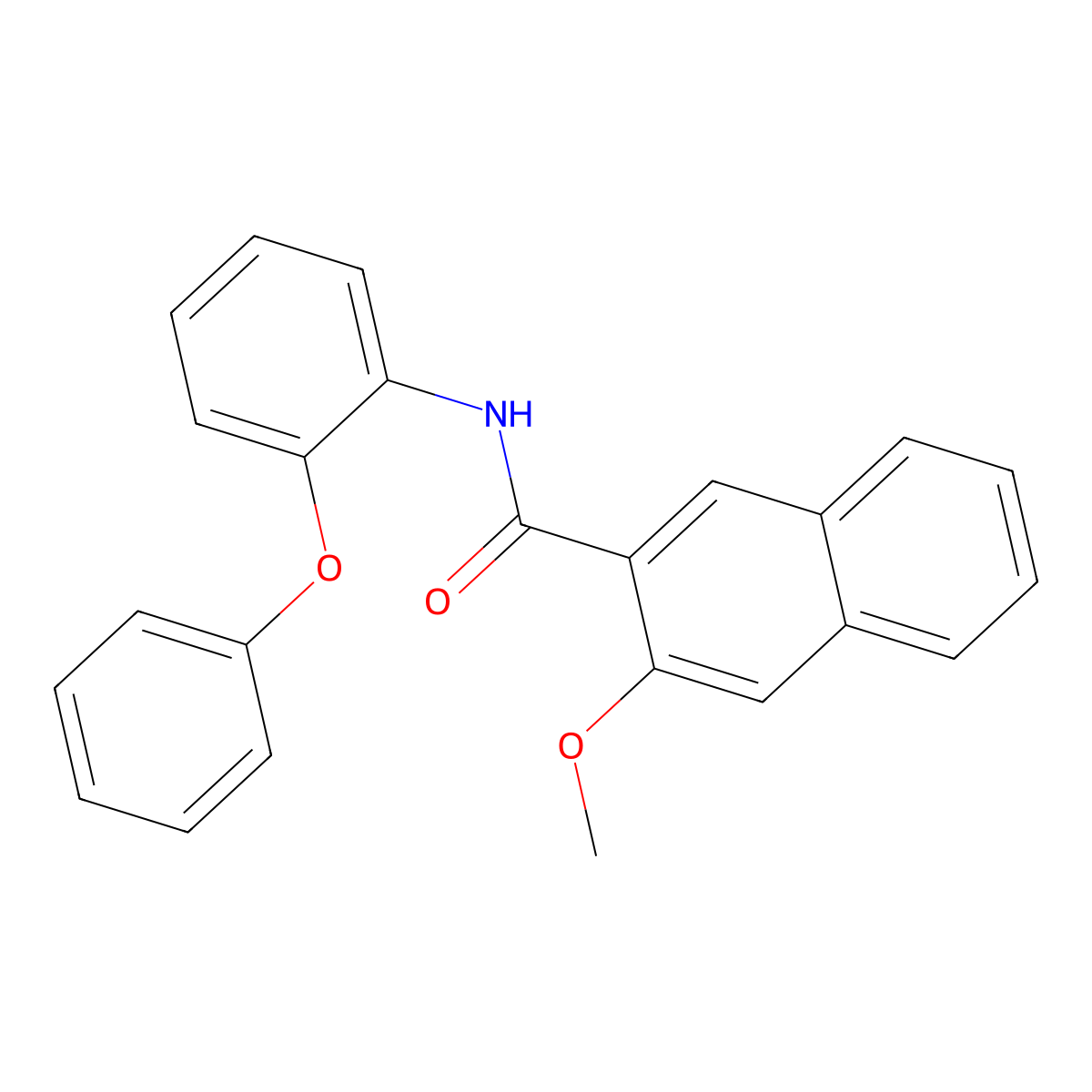 3-methoxy-N-(2-phenoxyphenyl)naphthalene-2-carboxamide molecular structure, CAS 328540-01-8
