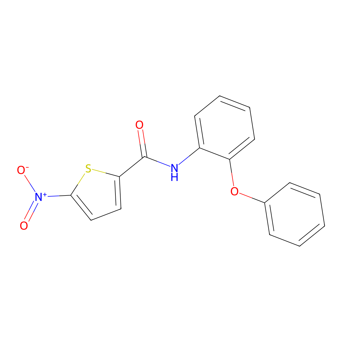 5-nitro-N-(2-phenoxyphenyl)thiophene-2-carboxamide molecular structure, CAS 328540-02-9